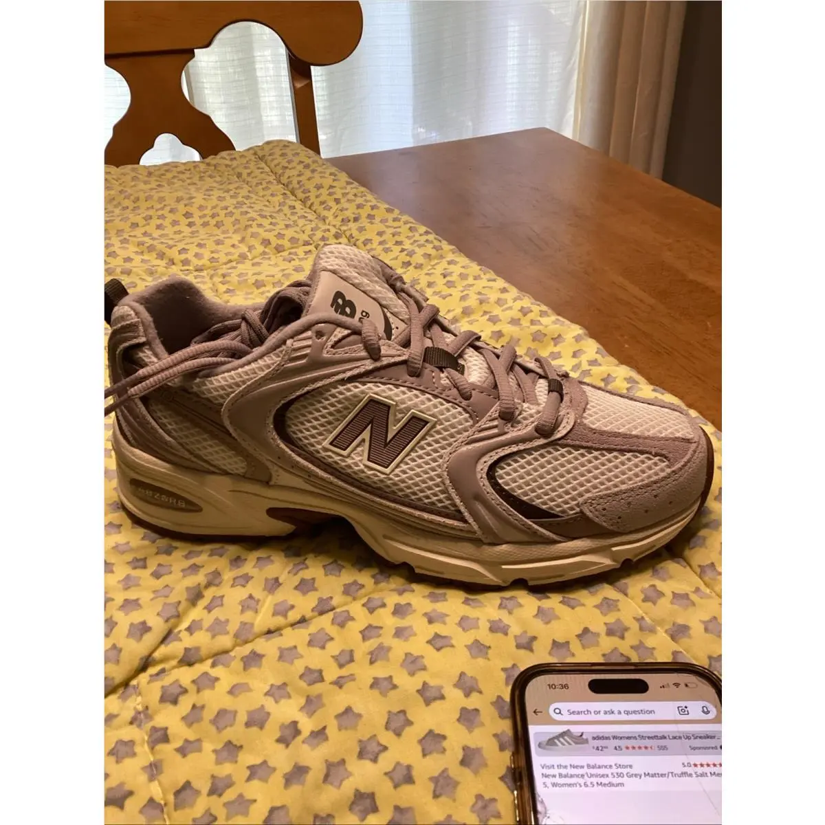 New Balance Unisex 530 Grey Matter/truffle Salt Men’s 6.5 Women’s 8