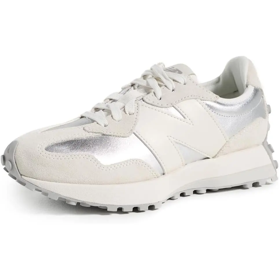New Balance Womens 327 Grey White WS327GLA Size 11.5 B Wmn 10 Men