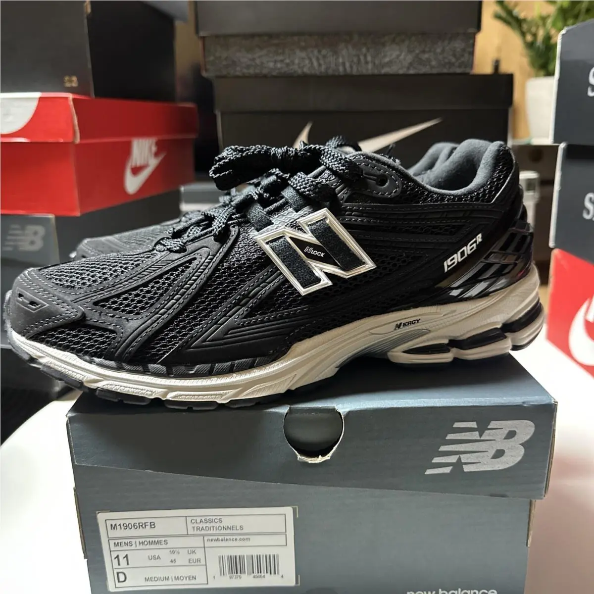 Size 11 Men Us. New Balance 1906R Black/ White M1906RFB