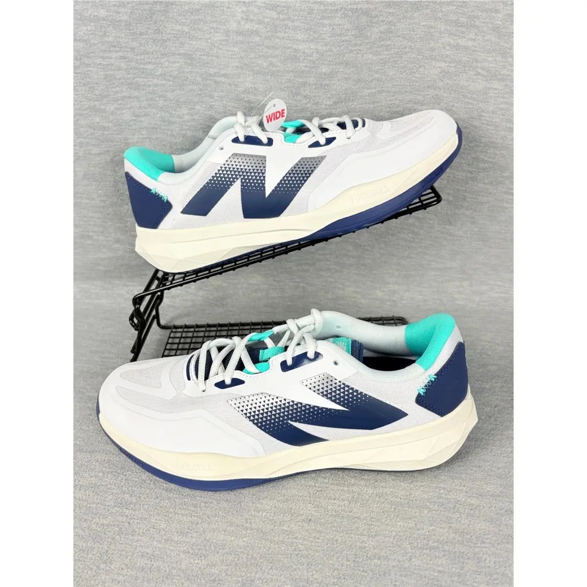 New Balance Fuelcell 796v4 Tennis Shoes Mens 8 4E X-wide White Blue Pickleball