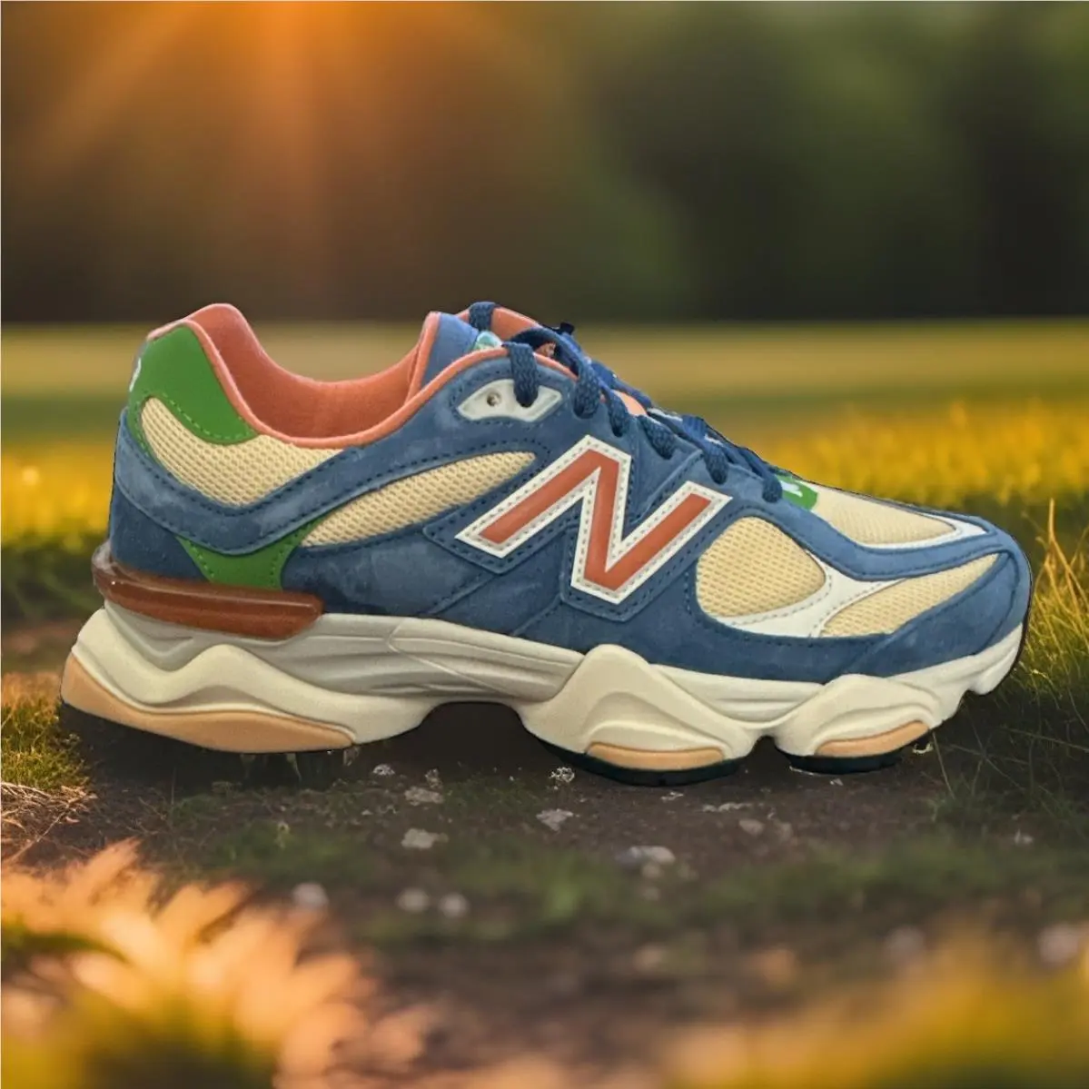 New Men`s Size 10.5 New Balance 9060 Blue Multicolor U9060LDC