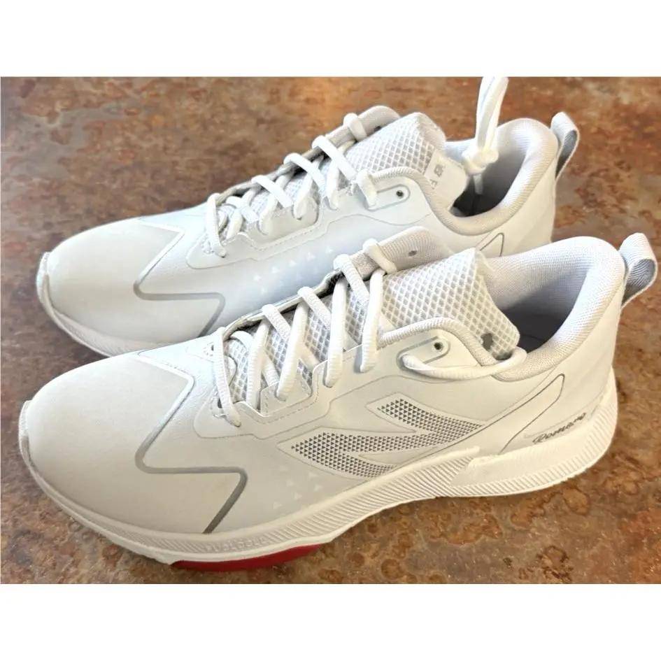 New Balance Women’s Fuelcell Romero Duo Trainer White/grey/red Size 9.5