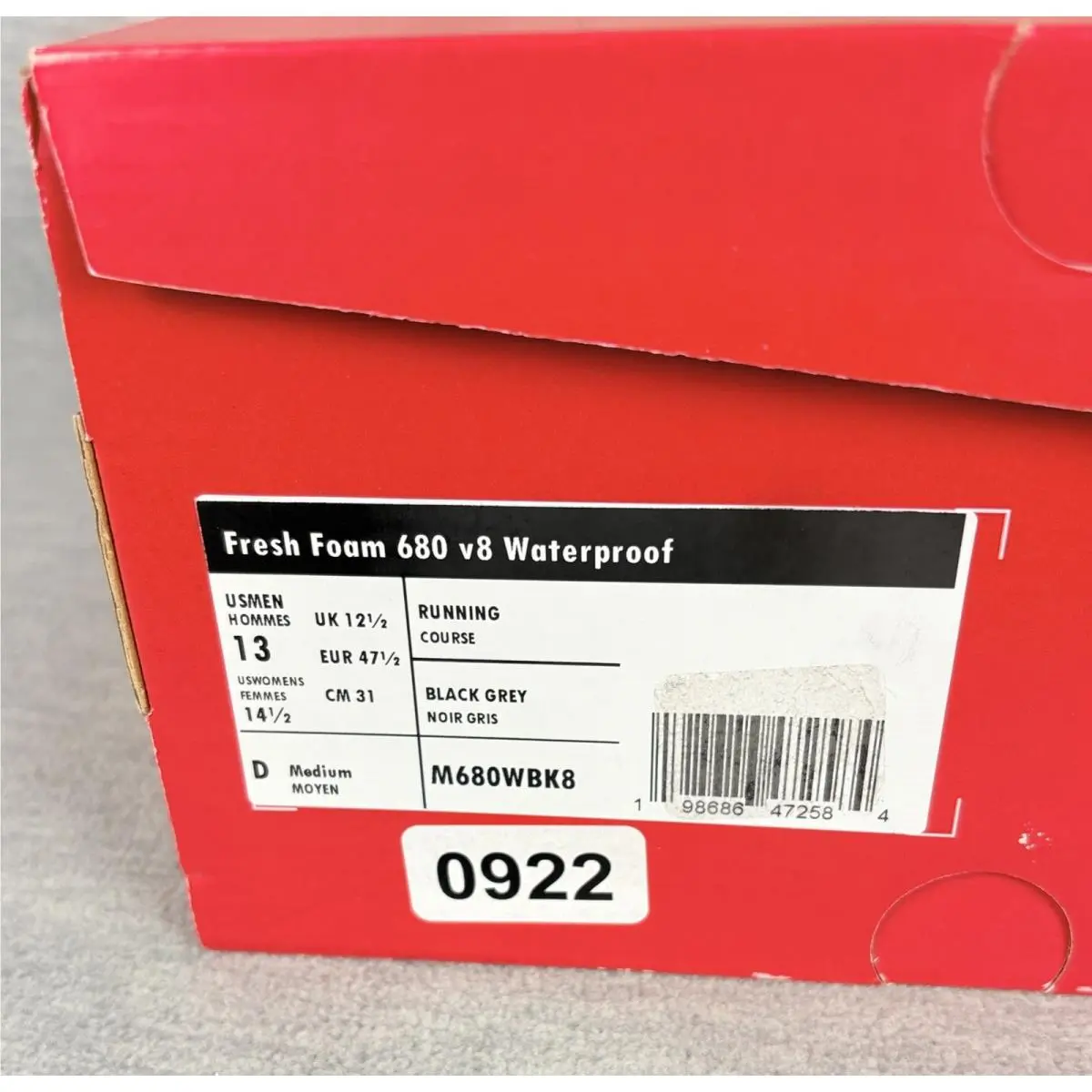 New Balance shoes - New Balance Fresh Foam 680 v8 Waterproof - Black 6