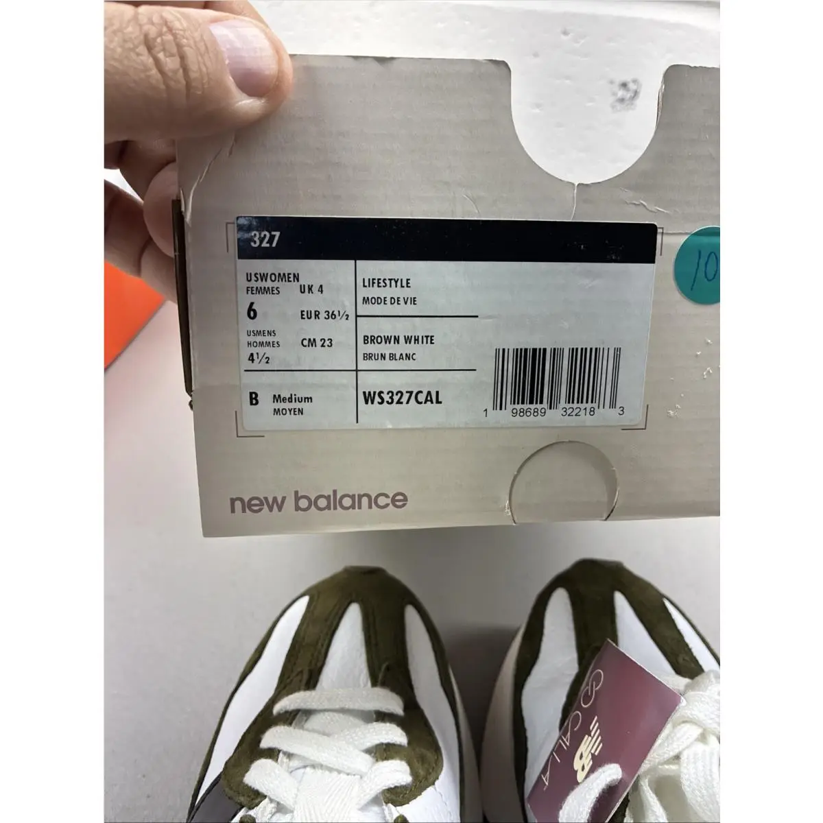 New Balance shoes - New Balance 327 - MS327FCO - White, Beige 4