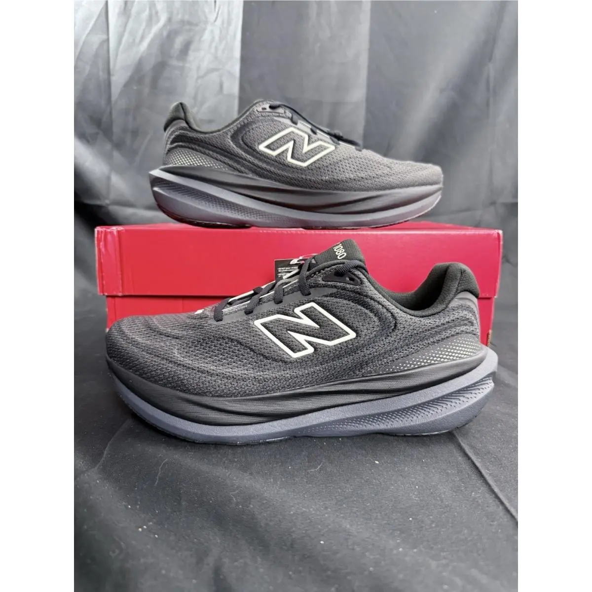 New Balance 1080v15 Womens Size 8.5 B Shoes Fresh Foam Running Black Sneakers