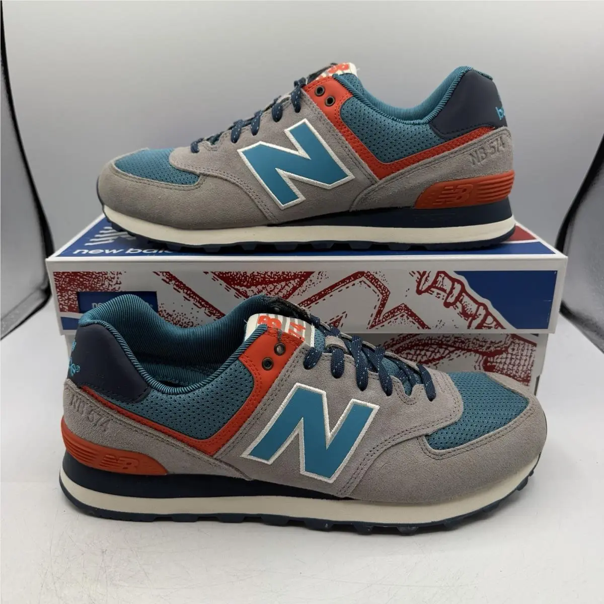 New Balance 574 Out East Shoes Mens Sz 11 D Grey/blue Classics Sneakers ML574SOE