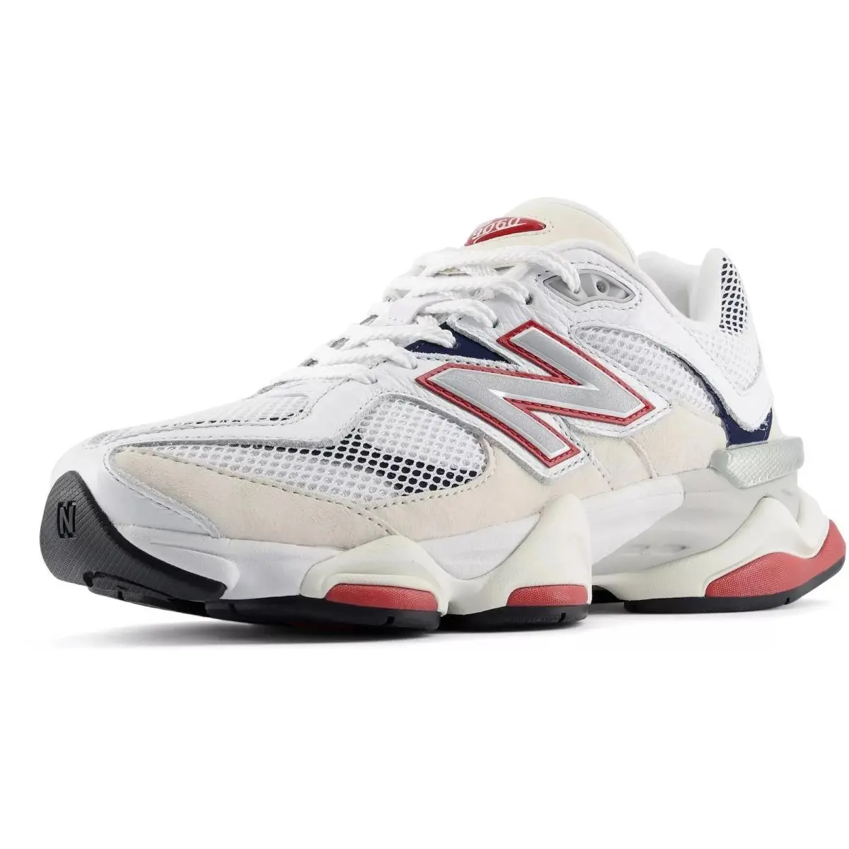 New Balance shoes - New Balance 9060 - White/Shadow Red 1