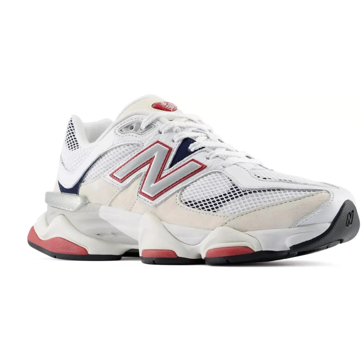 New Balance shoes - New Balance 9060 - White/Shadow Red 2