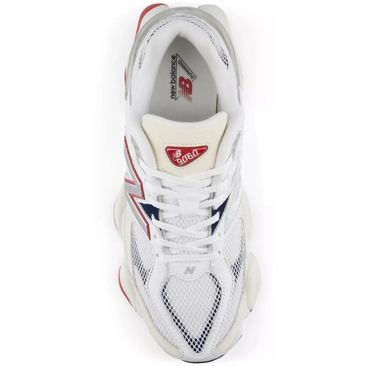 New Balance shoes - New Balance 9060 - White/Shadow Red 3