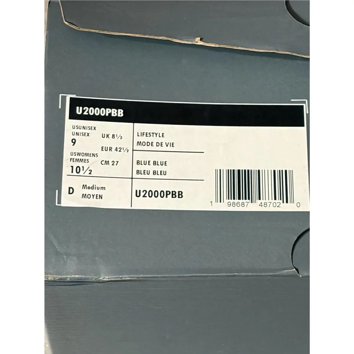 New Balance shoes - New Balance 2000 - U2000PBB - Blue/White (UPC: 0198687487020) 13