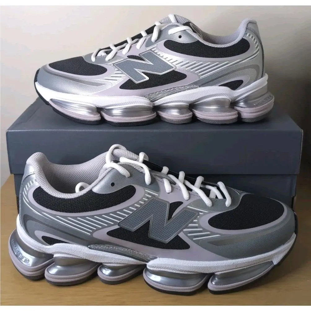 New Balance Abzorb 2000 Silver Metallic Faded Black Sz 10.5 - U20003OZ
