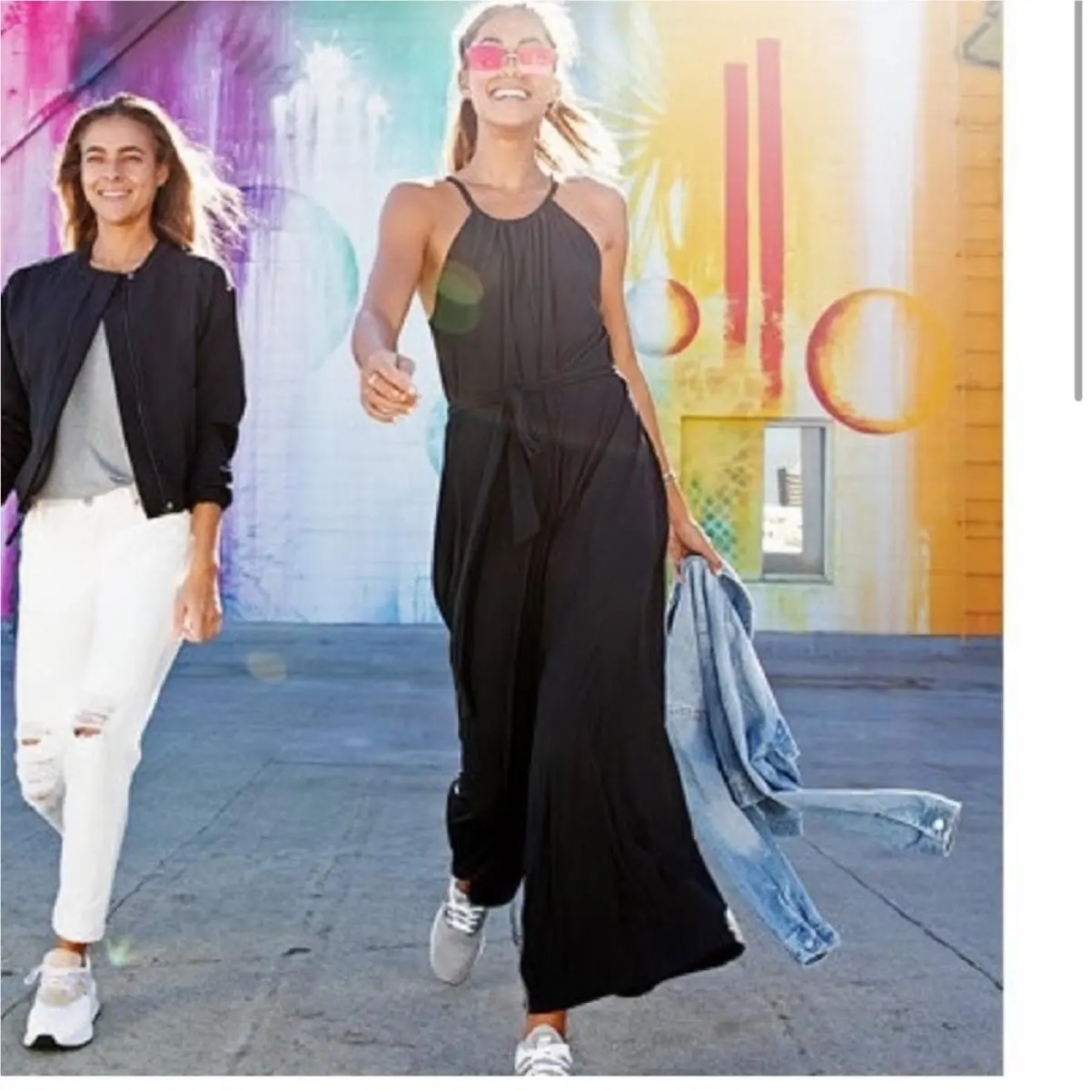 New Balance Women`s Studio Wide Leg Jumpsuit - Black - Medium - New