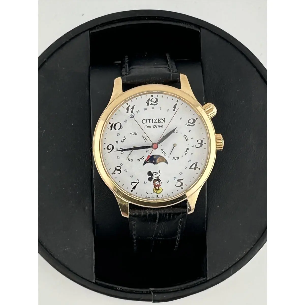 Mickey Mouse Collection Moon Phase Eco-drive Watch Citizen AP1053-15W Disney