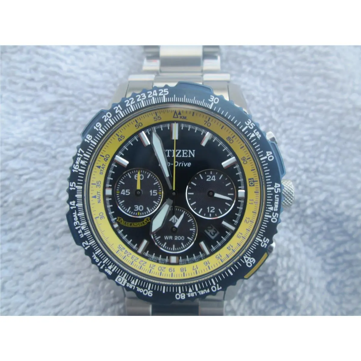 Nwp Cased Citizen 30th Anniversary Blue Angels Eco Drive Wristwatch CA4667-53L