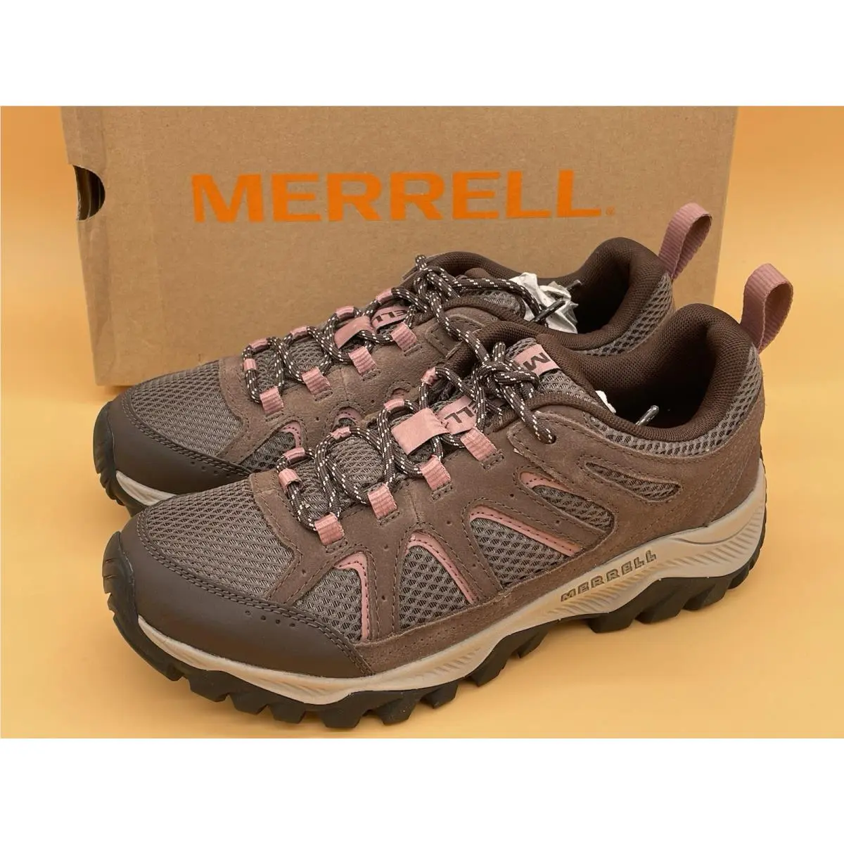 Size 9.5 M Merrell Women Oakcreek Bracken / Falcon Marron Hiking Shoes