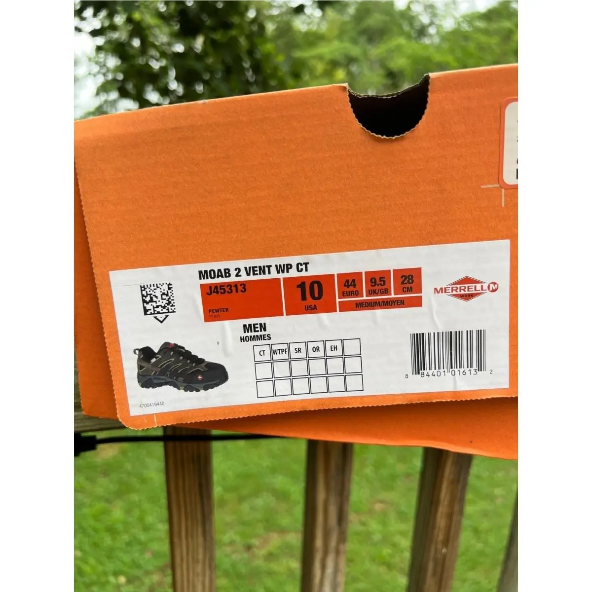 Merrell shoes - Moab 2 Vent WP CT - Gray 0