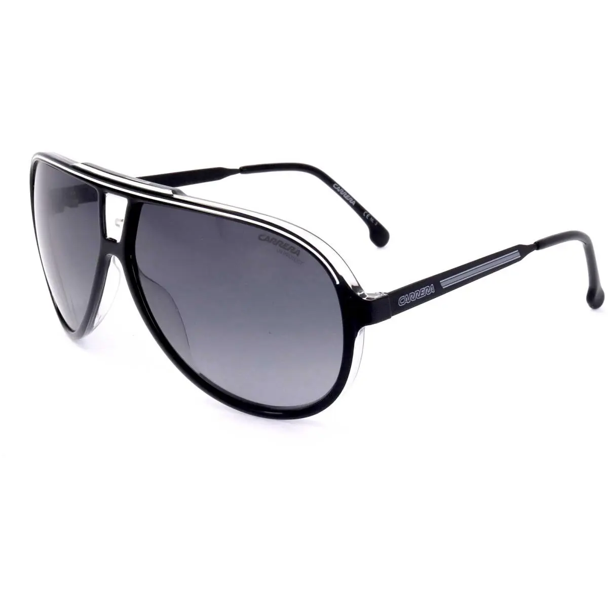 Carrera Men`s 63mm Black White Sunglasses CA1050-S-80S-9O