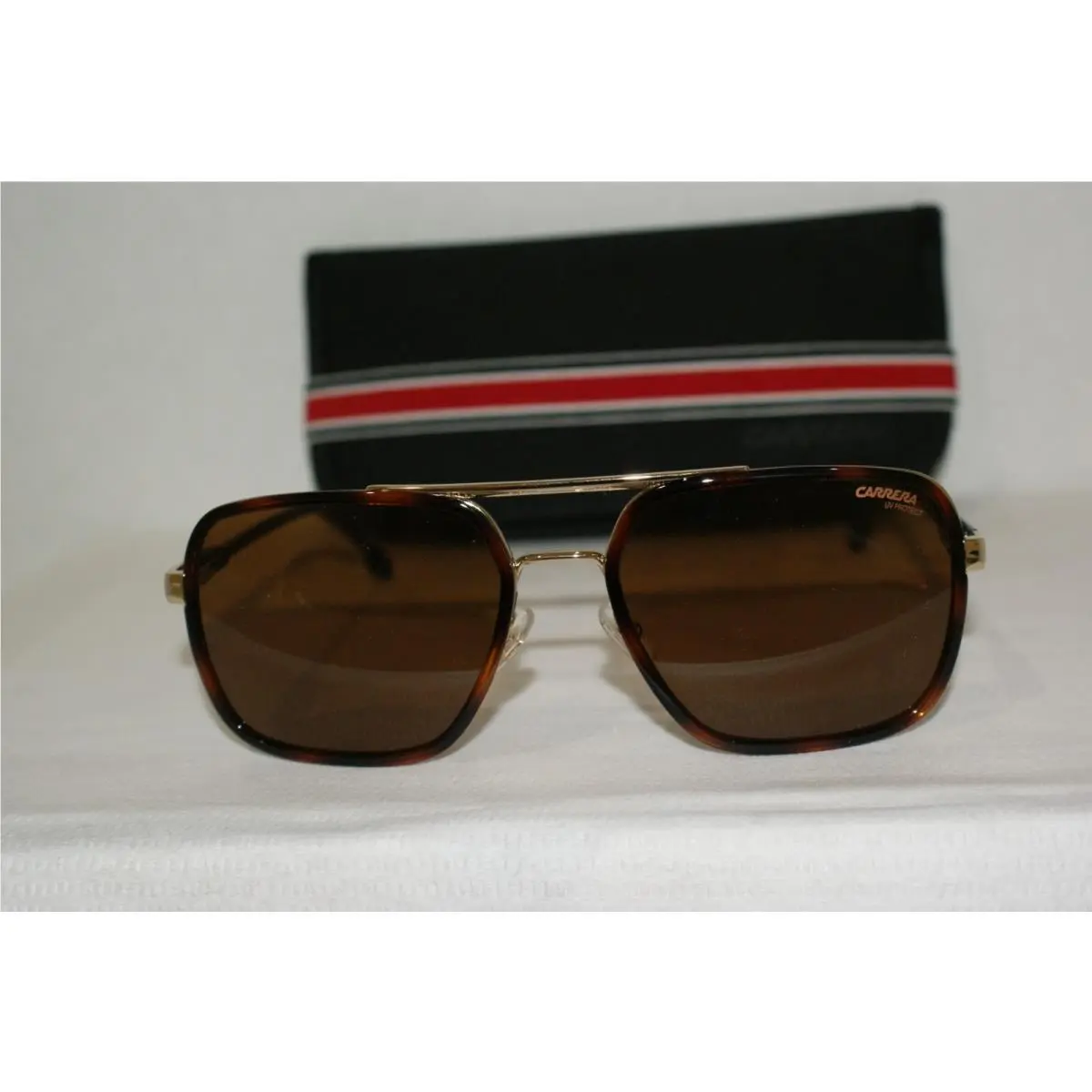 Carrera Sunglasses 256 Gold/havana J5G 58-18 W Case