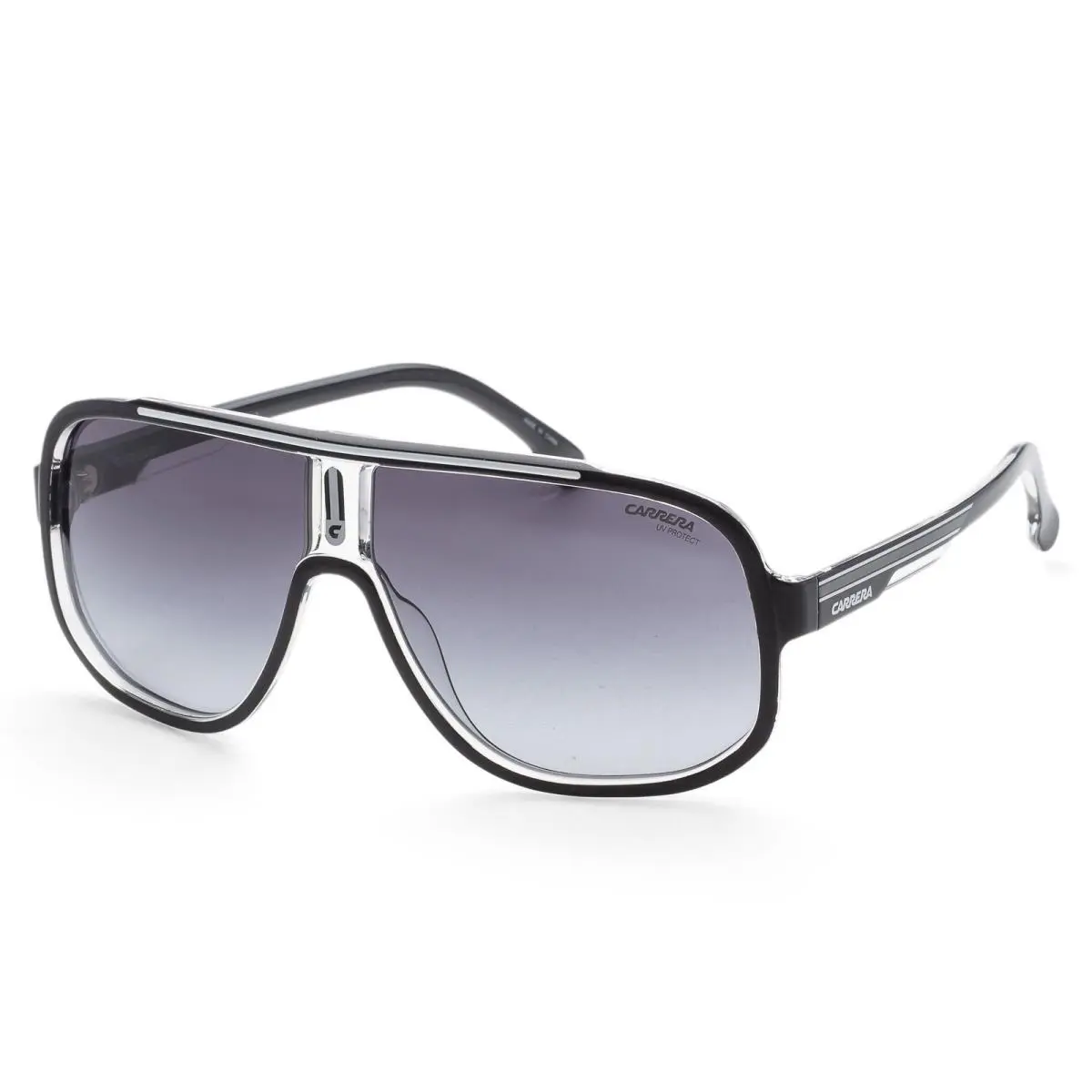 Carrera Men`s 63mm Black White Sunglasses CA1058-S-80S-9O