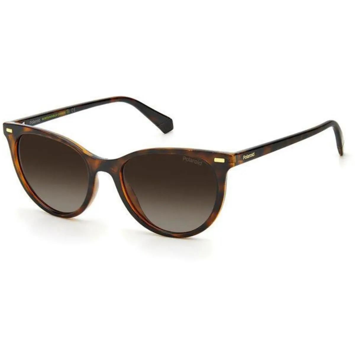 Pld 4107 /S 86la La Brown Shaded Polarized Size 52 Sunglasses by Polaroid