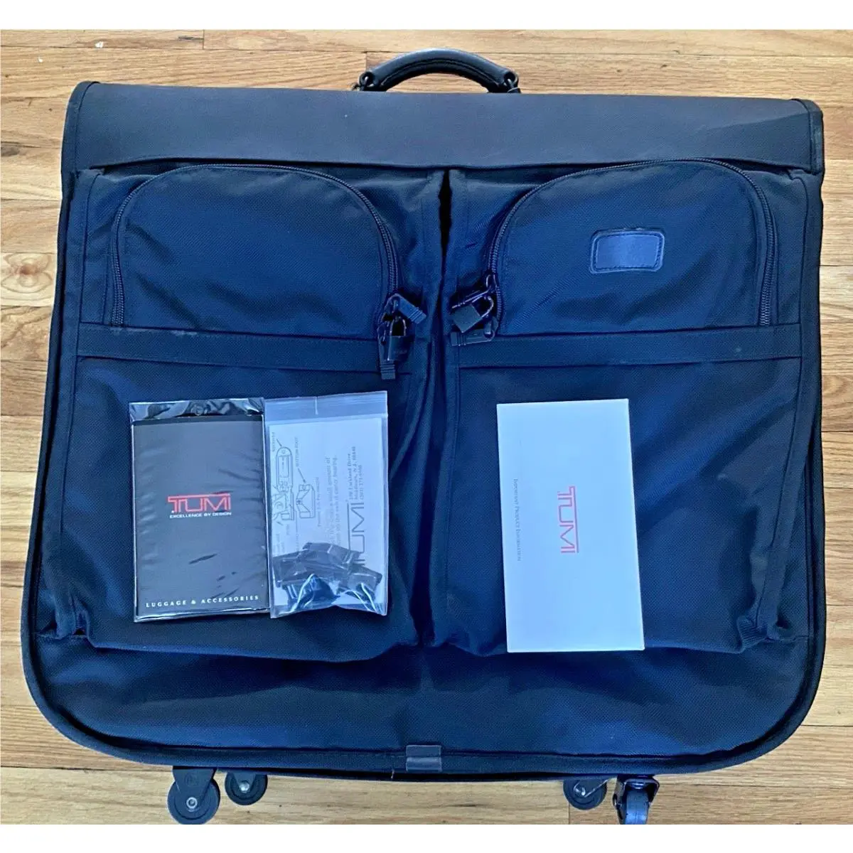 Tumi Large Black Wheeled Wardrobe and Garment Bag. Style 240 Ballistic Nylon