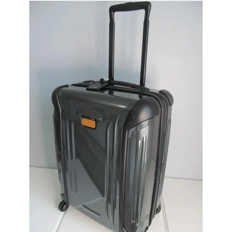 Tumi Vapor International 22” Carry-on Luggage Black Carbon/green Rare