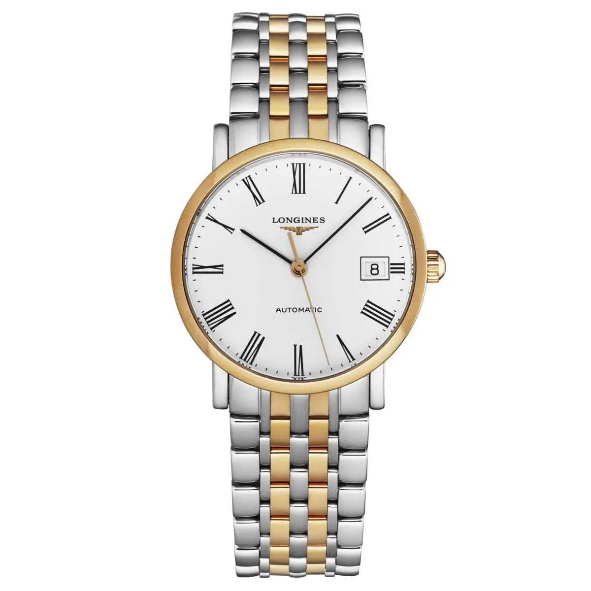 Longines Women`s `elegant` White Dial Two-tone Automatic Watch L4.809.5.11.7