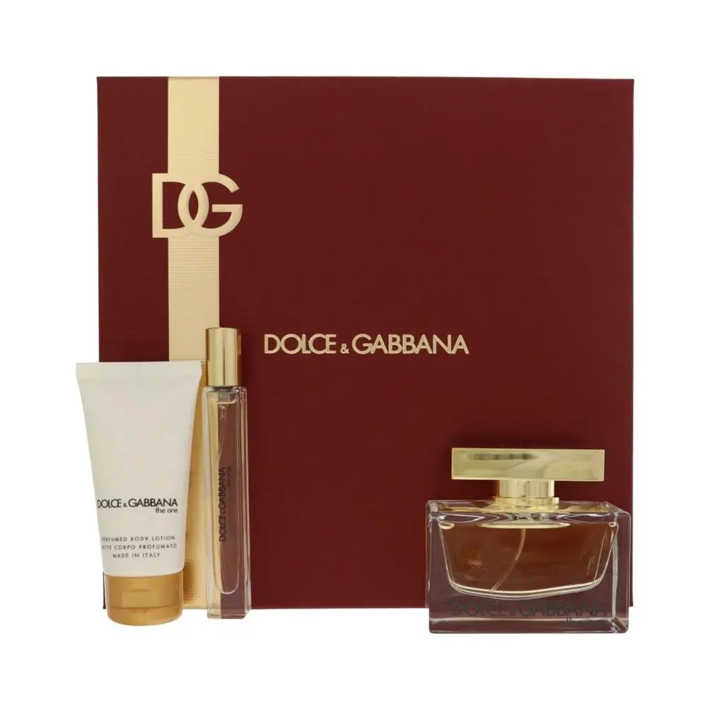 The One by Dolce Gabbana Gift Set For Women 3 Piece Set For Women: 2.5 Oz Eau