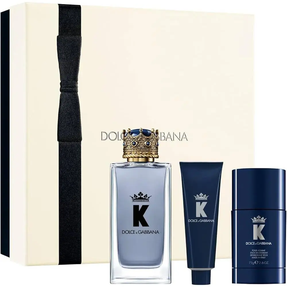 Dolce Gabbana K Men Eau de Toilette Gift Set 3.3oz Edt 1.69oz Shower Gel