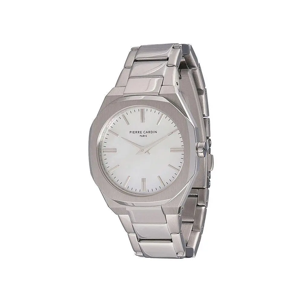 Gray Stainless Steel Dress Watch - PCCF1008MS2AC by Pierre Cardin