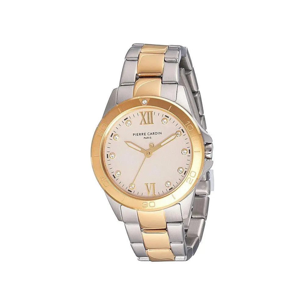 Gold Stainless Steel Dress Watch - PCCF1009MUAC by Pierre Cardin