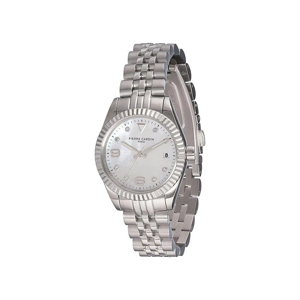 Gray Stainless Steel Dress Watch - PCCF1012MSAC by Pierre Cardin