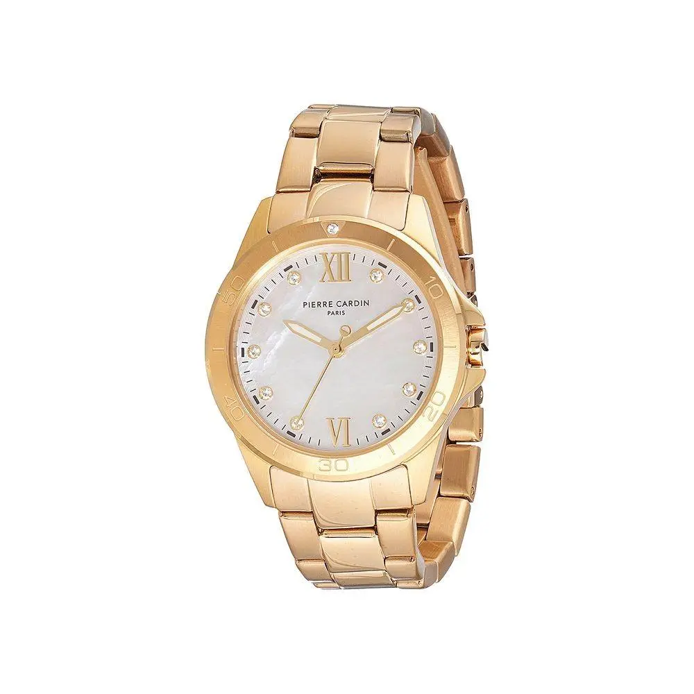 Gold Stainless Steel Dress Watch - PCCF1009MG1AC by Pierre Cardin