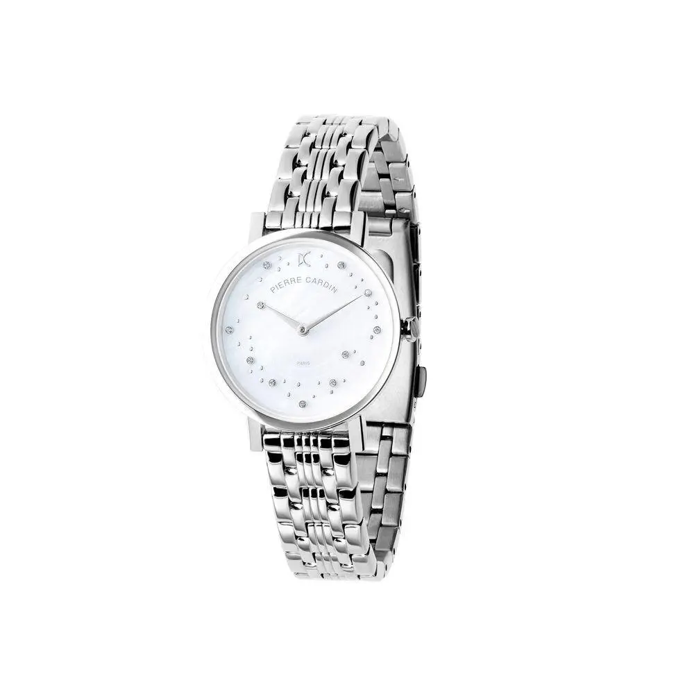 Gray Stainless Steel Dress Watch - PCCCM0550AC by Pierre Cardin