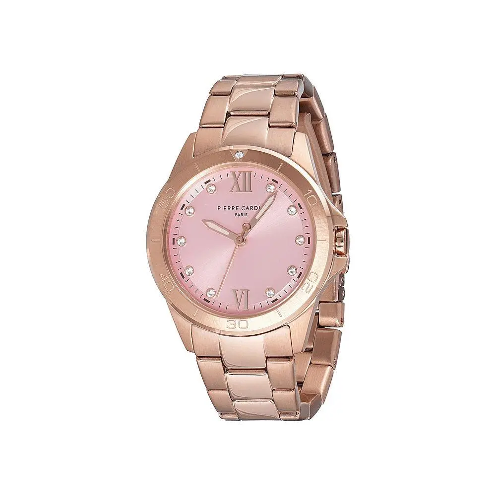 Multicolor Stainless Steel Dress Watch - PCCF1009MR1AC by Pierre Cardin