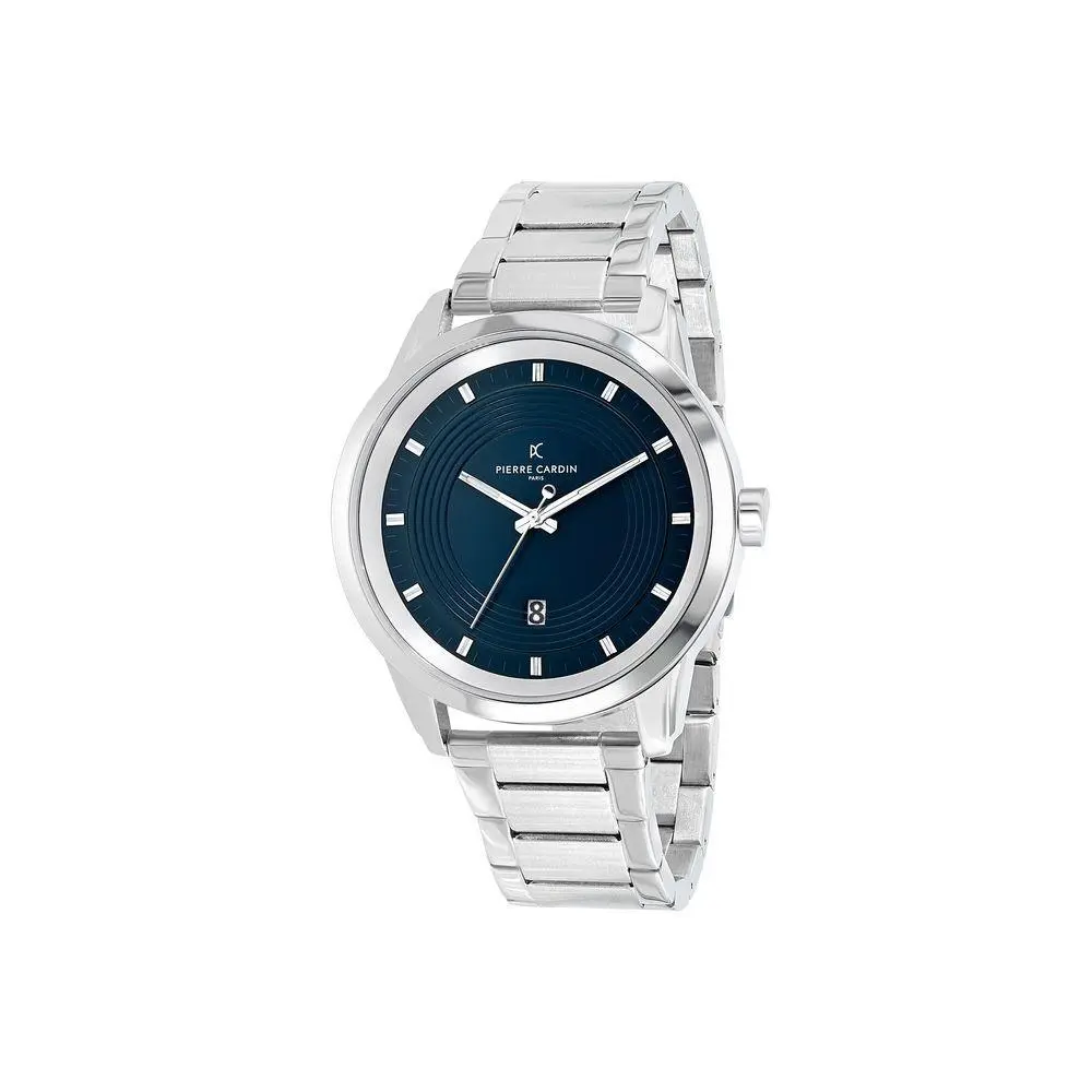 Gray Stainless Steel Dress Watch - PCCCP5025AC by Pierre Cardin