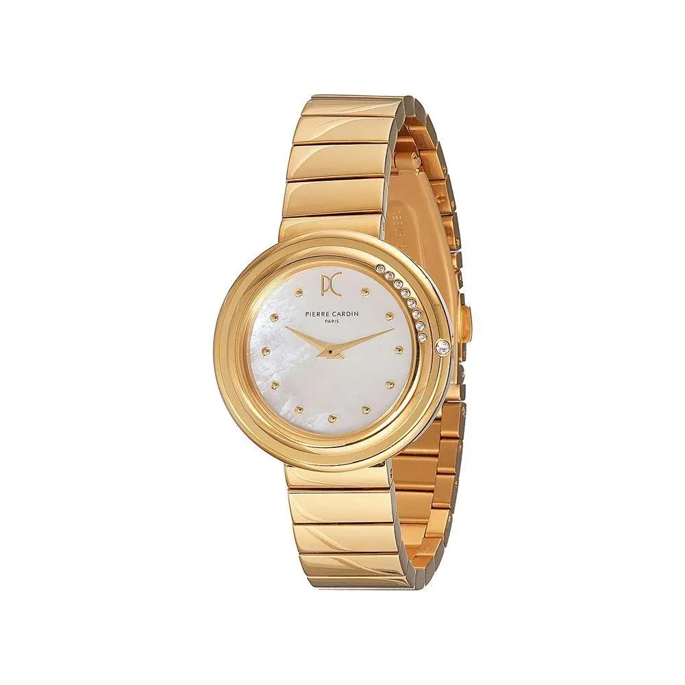 Gold Stainless Steel Dress Watch - PCCF1010MG2AC by Pierre Cardin
