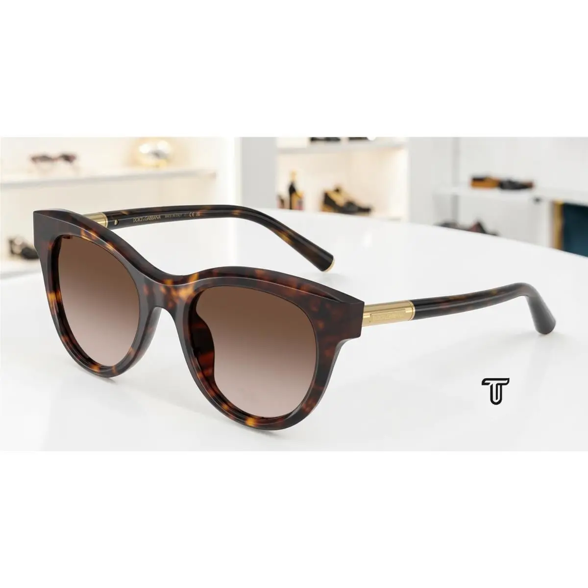Dolce Gabbana DG4518 502 13 Havana Gradient Brown 52 mm Women`s Sunglasses