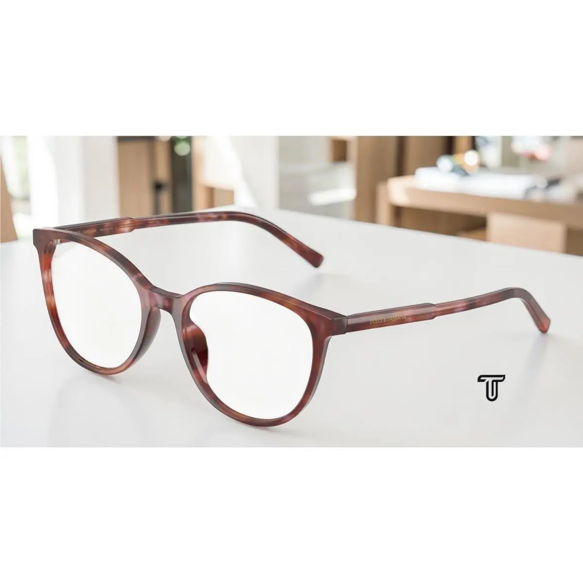 Dolce Gabbana DG3425 3444 Havana Brown Demo Lens 52 mm Women`s Eyeglasses