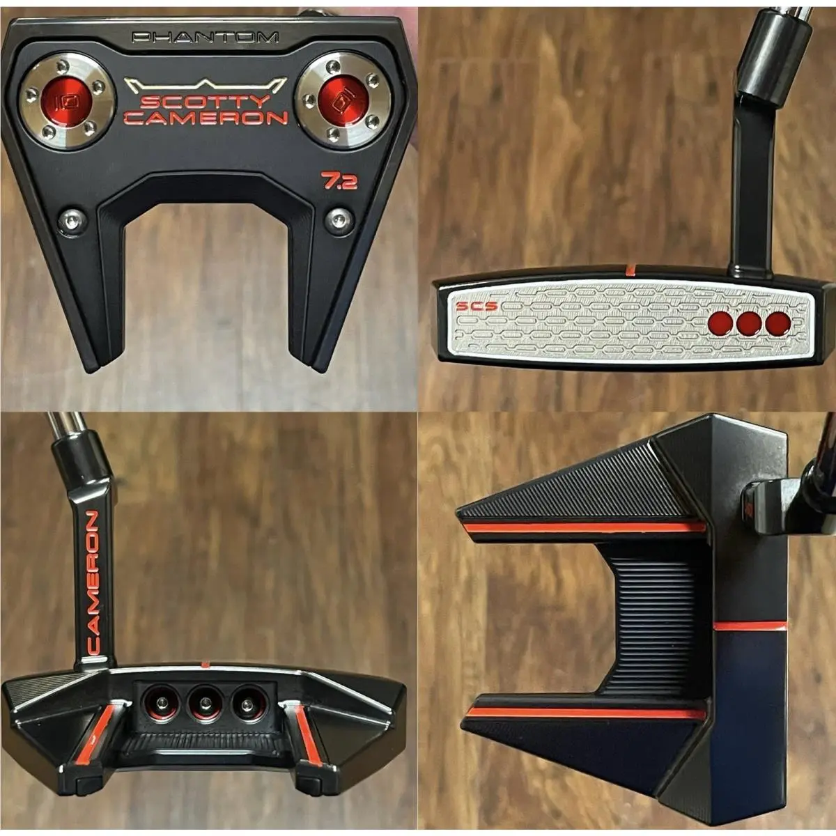 Scotty Cameron 2026 Phantom 7.2 Putter - - Xtreme Dark Finish - Red