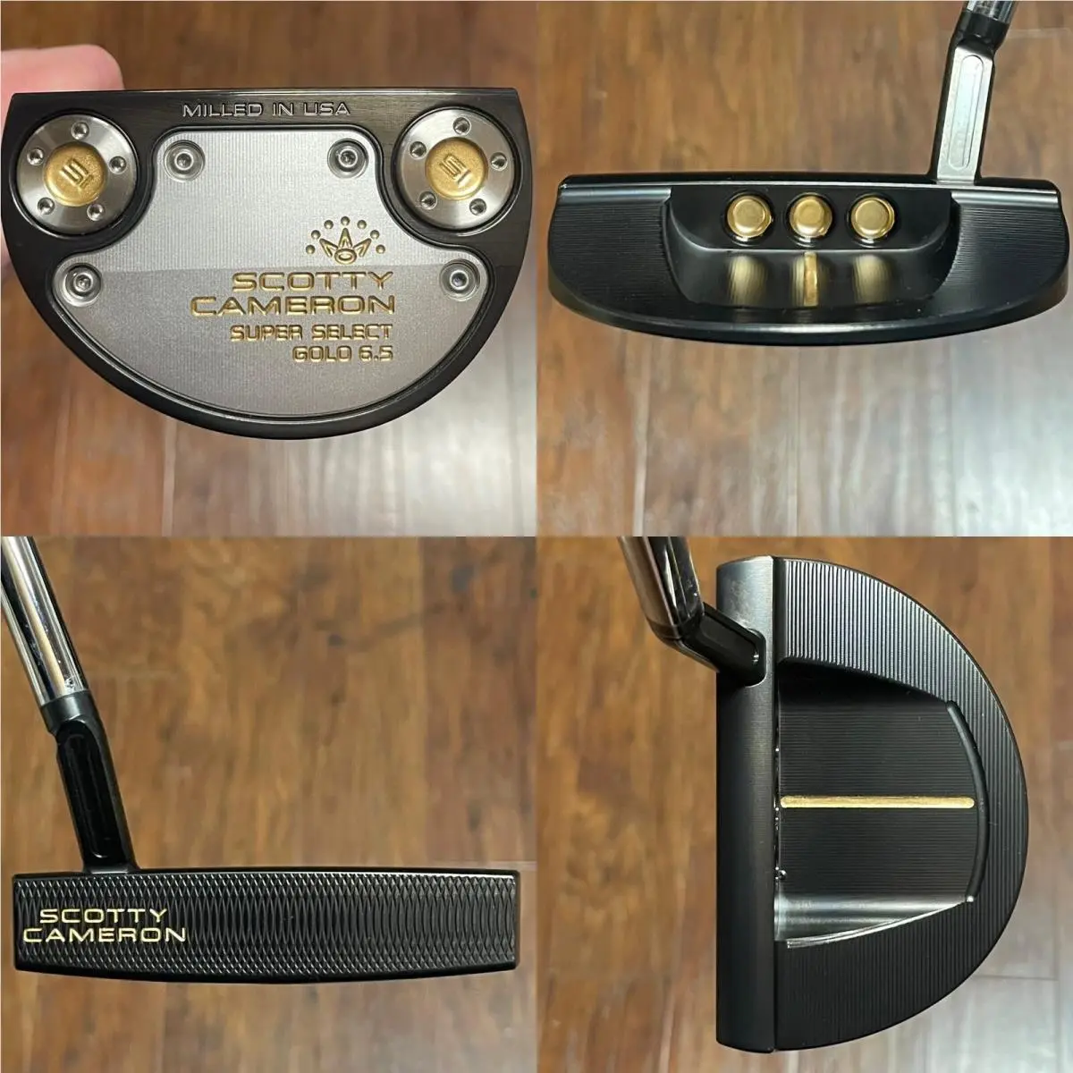Scotty Cameron Super Select Golo 6.5 Putter - LH - - Xtreme Dark Finish -gld