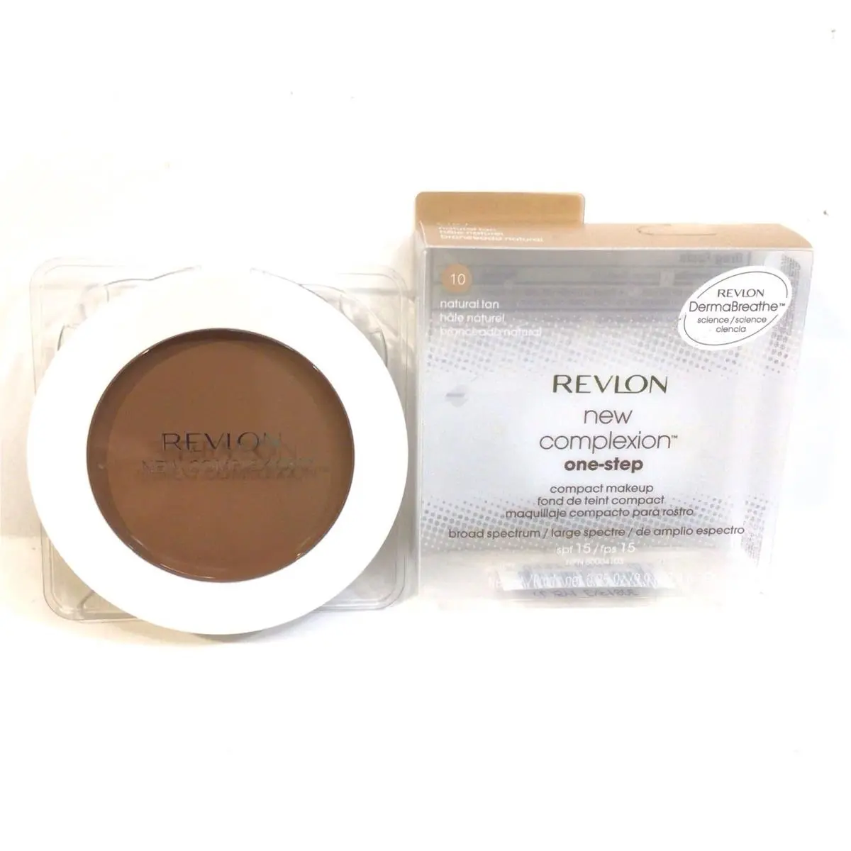 Revlon Complexion One Step Compact Makeup Natural Tan 10 - 0.35oz