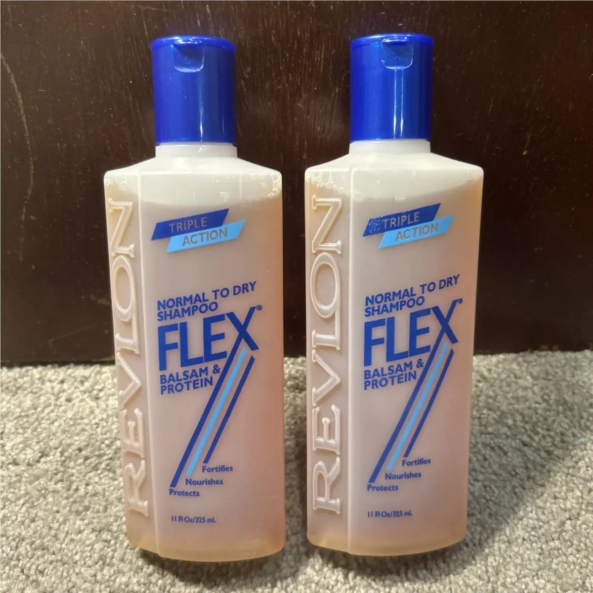 X2 Revlon Triple Action Flex Balsam Protein Normal To Dry Shampoo 11oz