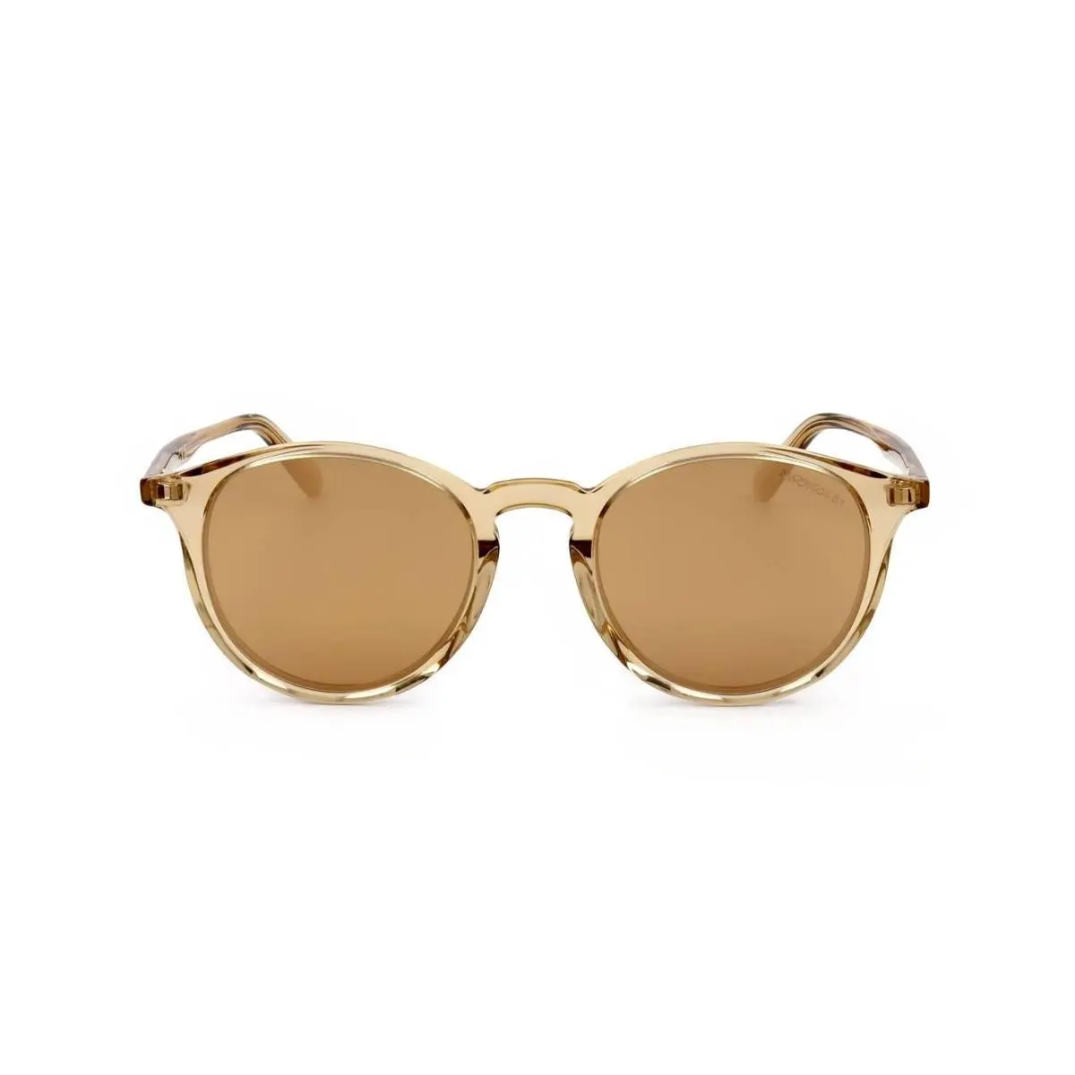 Moncler ML 0213 Sunglasses 57G Shiny Transparent Honey