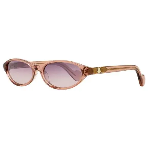 Moncler Elongated Oval Sunglasses ML0117 72Z Transparent Pink 58mm
