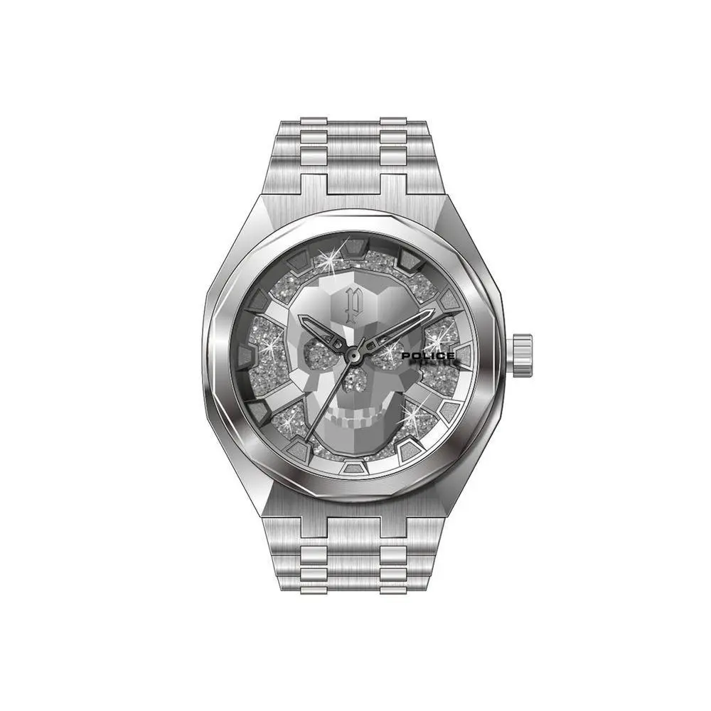 Silver Stainless Steel Dress Watch by Police