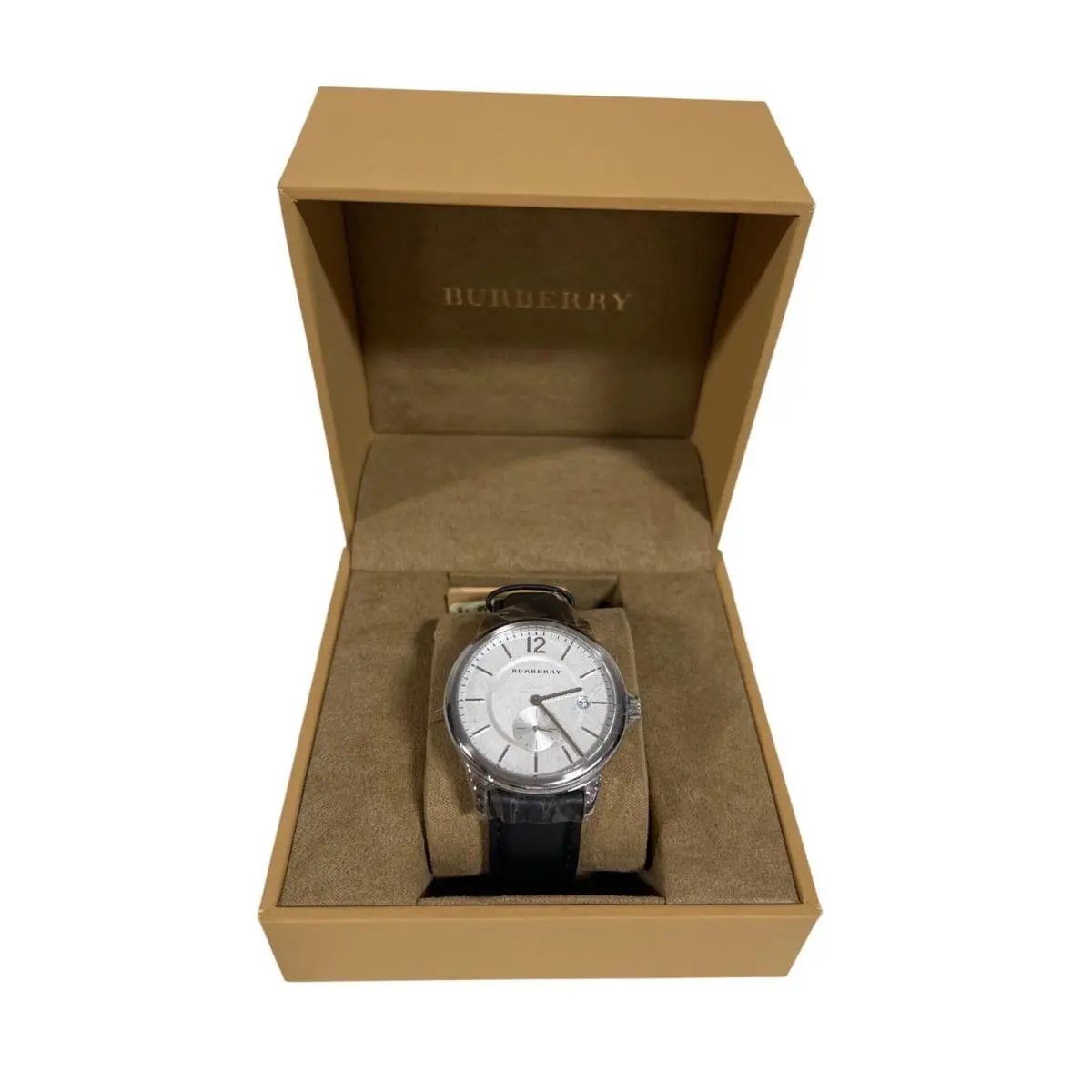 Burberry BU10000 The Classic Round Checked Steel Case Men`s Watch