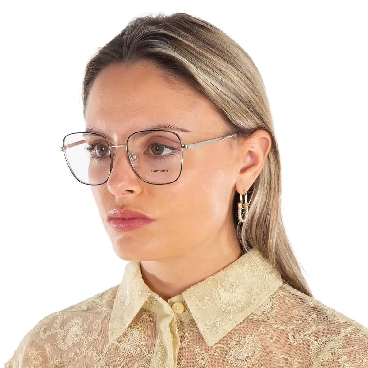 Burberry Elliott Demo Square Ladies Eyeglasses BE1347 1109 54 BE1347 1109 54