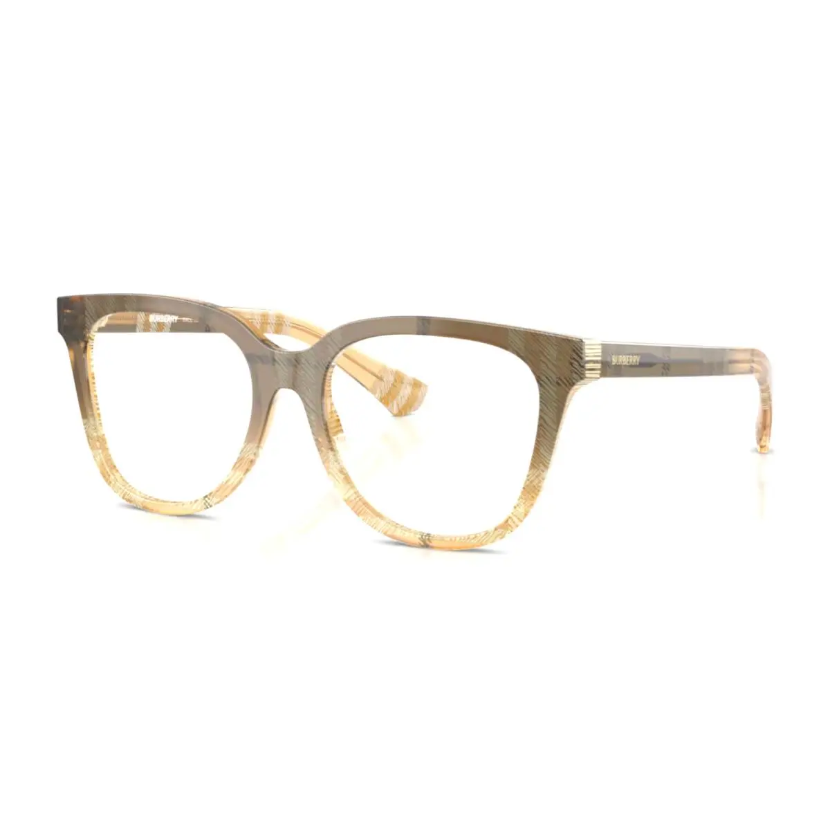 Burberry Eyeglasses B 2439 4201 50-17 140 Check Beige Gradient Gold Frames