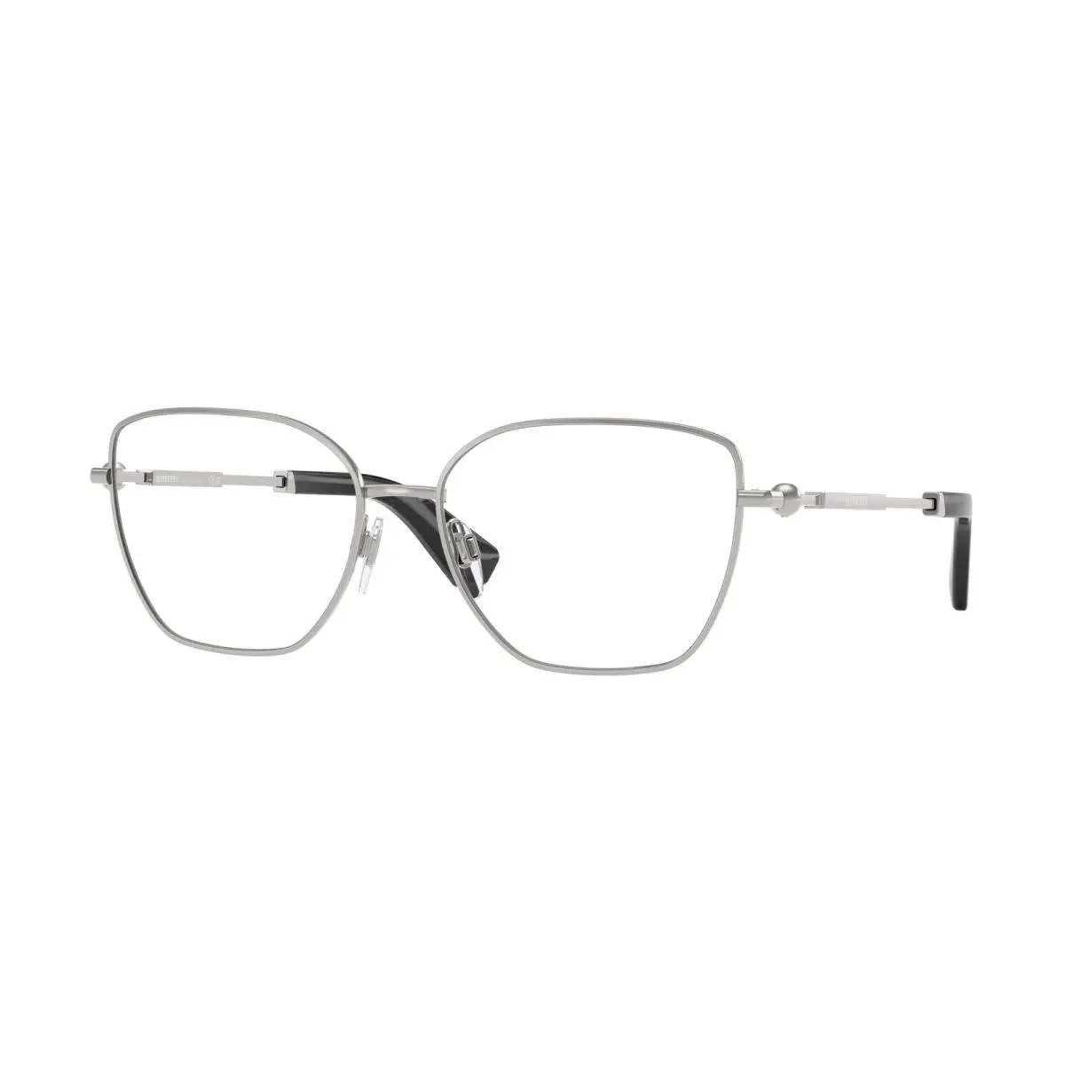 Burberry BE1390 1005 Eyeglasses 56mm Silver / Clear Demo Lens
